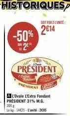 fondant président