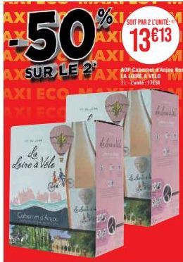 50% 13013  13€13  AXI  AXI ECO  AXI ECC  La Loire à Véle  Cabernet d'Ac  beb  b ANTO  S  A  Fa  