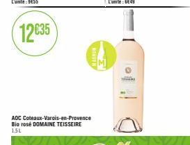 AOC Coteaux-Varois-en-Provence Bio rosé DOMAINE TEISSEIRE 15L  THERE 