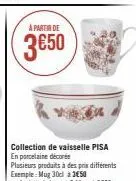 à partir de  3€50 