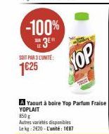 yaourt à boire Yop