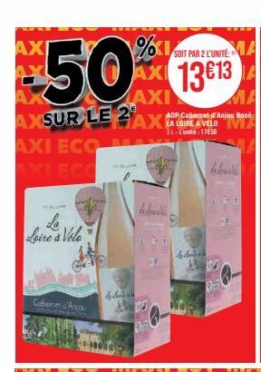 50% 13013  13€13  AXI  AXI ECO  AXI ECC  La Loire à Véle  Cabernet d'Ac  beb  b ANTO  S  A  Fa  