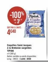 coquilles saint-jacques tipiak