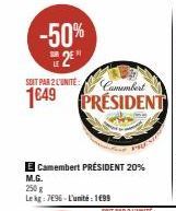 camembert Président