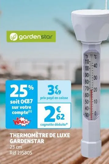 thermomètre de luxe gardenstar