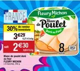 Blanc de poulet Fleury Michon offre à 2,3€ sur Migros France