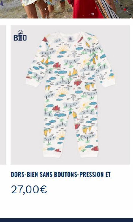 BIO  DORS-BIEN SANS BOUTONS-PRESSION ET  27,00€ 