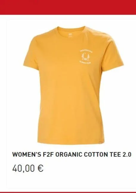 harging  ground  women's f2f organic cotton tee 2.0  40,00 € 