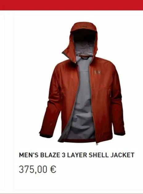 men's blaze 3 layer shell jacket  375,00 € 