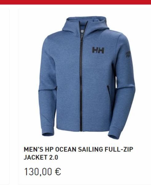 HH  MEN'S HP OCEAN SAILING FULL-ZIP JACKET 2.0  130,00 € 
