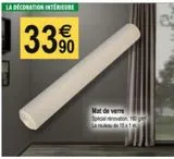 LA DÉCORATION INTÉRIEURE  3390  Mat de verre Spécial rénovation. 160 g/m² Le rouleau de 15 x 1 m   offre sur Tridôme