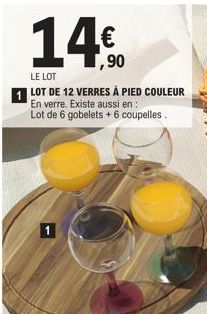 verres à pied 