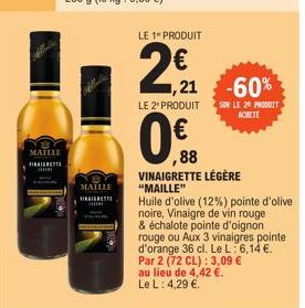 vinaigre de vin rouge Maille