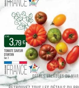 LEKO  3,79 €  TOMATE SAVEUR D'ANTAN Cat. 1  FRANCE  FRATE 