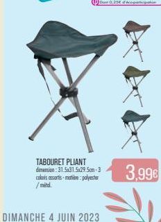 tabouret pliant 