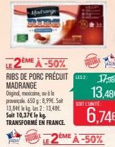 travers de porc madrange