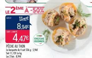 LE  LES 2  SOIT L'UNITE  DEME À -50%  11.92€ 8,94€  DANET PRÉPARE POSSONERS 