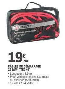 cables de démarrage 3m