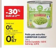 petits pois carrefour