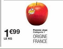 1 €99  LE KG  Pomme Joya Catégorie 1 ORIGINE FRANCE 