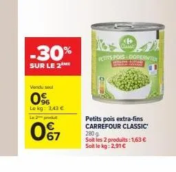 petits pois carrefour