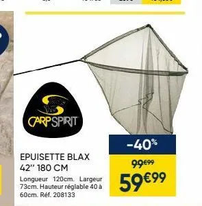 carp spirit  epuisette blax  42" 180 cm  -40% 99€99  59 €99 