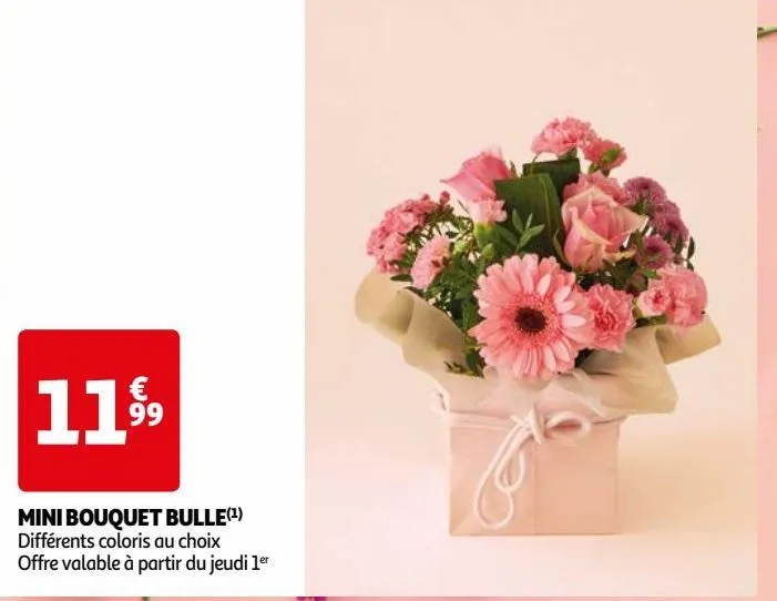  mini bouquet bulle