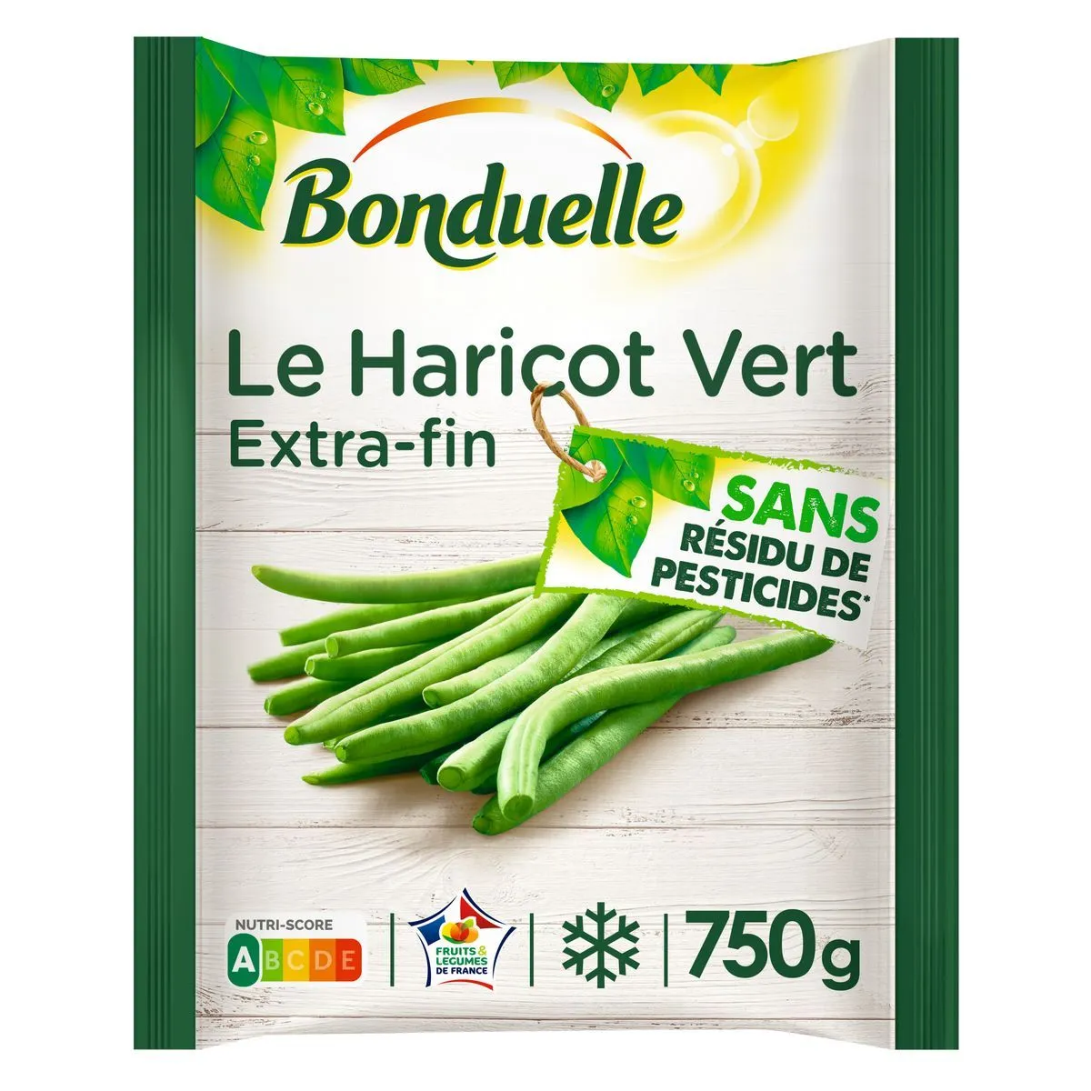 le haricot  vert extrafin surgelé  bonduelle