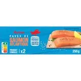 PAVÉS DE  SAUMON  ATLANTIQUE  CONGELÉS  AUCHAN offre à 6,5€ sur Auchan Supermarché