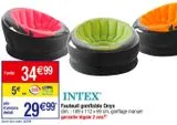 Fauteuil gonflable Intex offre à 34,99€ sur Cora