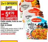 Paella offre à 2,85€ sur Cora