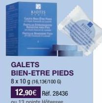 KIOTIS  GALETS BIEN-ETRE PIEDS 8 x 10 g (16,13€/100 G)  SIOTIS 