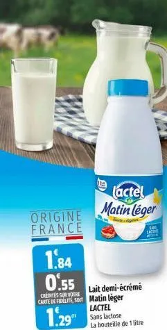 lait demi-écrémé lactel