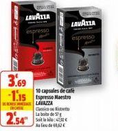 capsules de café lavazza