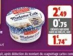 madame k  madame  c  cart  2.49 0.75  1.74 