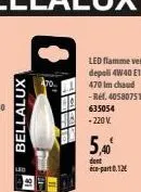 bellalux  81  635054  - 220 v.  5,40€  dent  -part.12 