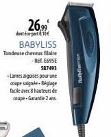 tondeuse Babyliss