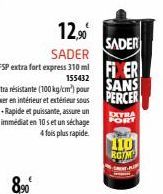 12,90€  SADER  FIXER  SANS  PERCER  EXTRA  FORT  110  RG/M 