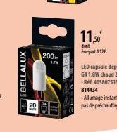 BELLALUX  20  200  1.JW  Polon  11,50€  dont  part0.12€ 