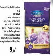 Fertiligène PaMons  TERRE DITE DE BRUYERE 