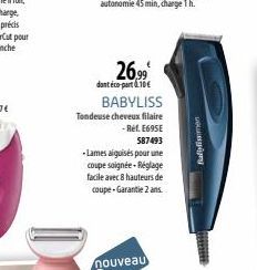 tondeuse Babyliss