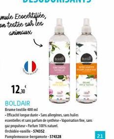 (ROID www  ROAKTY IMPLESME  12,30€  BOLDAIR  Brume textile 400 ml  -Efficacité longue durée-Sans allergènes, sans huiles essentielles et sans parfum de synthèse Vaporisation fine, sans gaz propulseur-