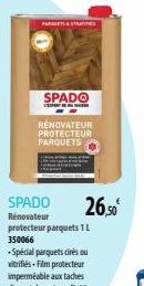 PARETS&STRATIES  SPADO  PERTEN  RENOVATEUR PROTECTEUR PARQUETS  26,50 