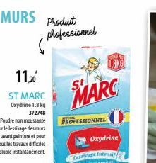 produit professionnel  AFFAL  PROFESSIONNEL  MARC  Oxydrine  Lessivage Intensif  MET PLA  1.8KG 