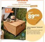 Table d'appoint "Umbrella" ECLOZ offre à 89,9€ sur Jardiland