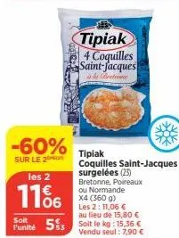 coquilles saint-jacques tipiak