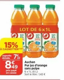jus d'orange 3m