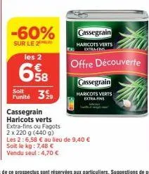 haricots verts cassegrain