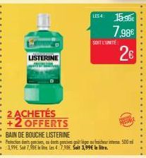 bain de bouche Listerine