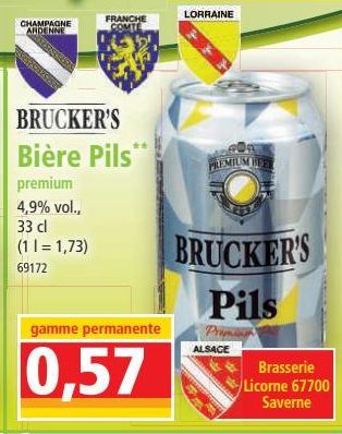 bière pils Brucker`s 